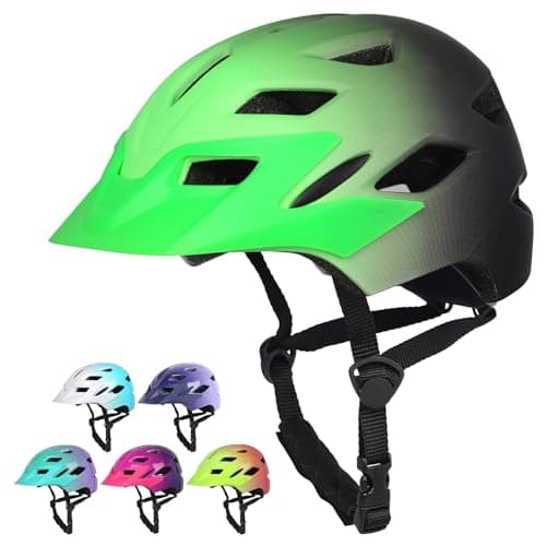 Kids Bike Helmet,Bavilk Boys Girls Bike Helmets with LED Light Detachable Visor Children Youth Teen Multi-Sport for Skating Cycling Scooter Skateboard