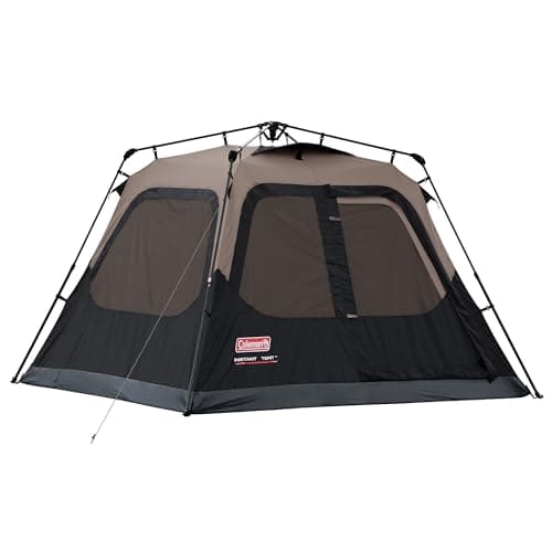 Coleman 4/6/8/10 Person Instant Camping Tent with 1-Minute Setup, Large Family Tent with Pre-Attached Poles, Air Vent, & Carry Bag, Sets Up in About 60 Seconds