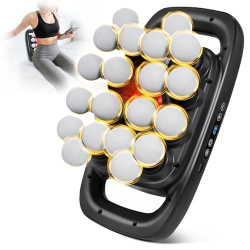 Morlivan 20-Head Deep Tissue Percussion Massage Gun, Portable Handheld Massager with 3 Modes & 30 Speeds, Full Body Muscle Relaxation Tool with Type-C Fast Charging, Quiet Design for Home Gym Office
