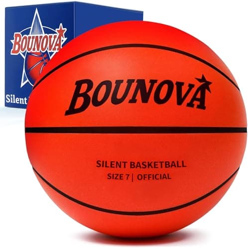 BOUNOVA Silent Basketball | Real Feel Powerful Bounce | Elegant Gift Box Packaging | Pro-Grade PU Foam Indoor Basketballs for Quiet Dribbling & Training