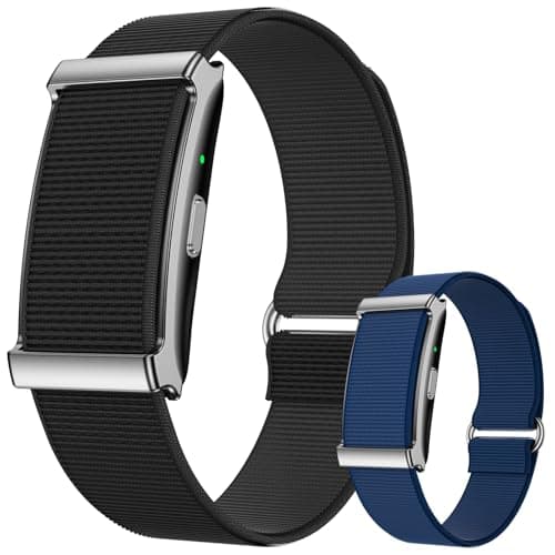 Smart Bracelet for Men Women,Health Activity Fitness Trackers with Continuous Heart Rate Monitor, 24/7 Sleep Tracking, 120+ Sport Modes, 30-Day Battery Life,Includes 2 Replacement Bands(Black)