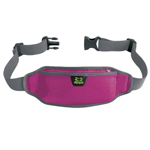 Amphipod AirFlow Lite Waistpack, Minimalist Runners Storage Fanny Waist Pack for Running, Jogging & Walking, Men & Women - Wild Berry - L