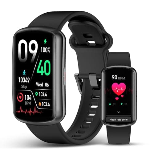 SOUYIE Smart Watch Fitness Trackers for Men Women, 1.47″ HD Curved Screen, 24/7 Heart Rate/SpO2/ Blood Pressure Monitor, Sleep Tracker, 110+ Sports Modes, Waterproof Activity Tracker for Android iOS