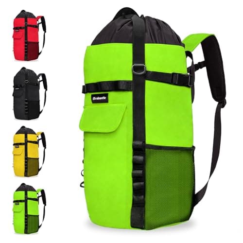 Brobantle Climbing Rope Bag,Large Capacity Arborist Tree Rope Storage Bag,Waterproof Outdoor Rock Climbing Gear Bag