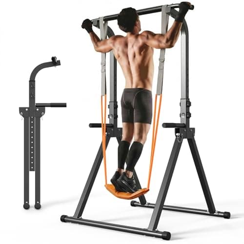 YYJO Pull Up Bar with Assistance Bands Power Tower