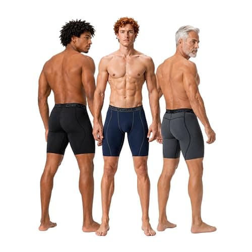 DEVOPS 3 Pack Men's Compression Shorts
