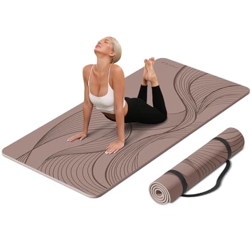PAIDU Large Yoga Mat 72"x36"x10mm Non-Slip Exercise Mat for Home Gym Studio