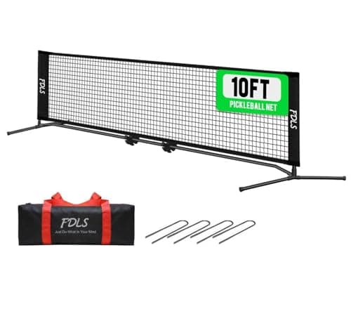 FDLS 10FT Portable Pickleball Net with Carry Bag for Indoor Outdoor