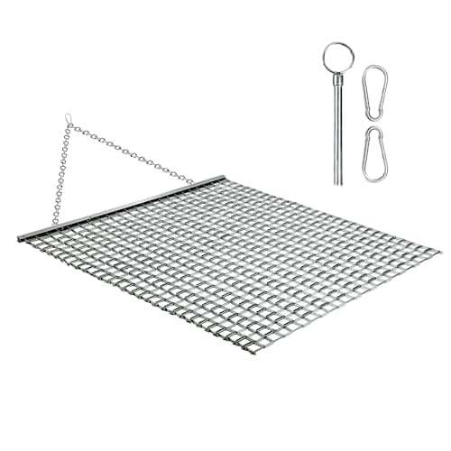 Rengue ATV/UTV 4 x 4 Feet Baseball Field Drag, Lawn Leveling Steel Mesh Heavy Duty Surface Leveling Mat for Manual or Vehicle Driveway Farm Garden Football Field