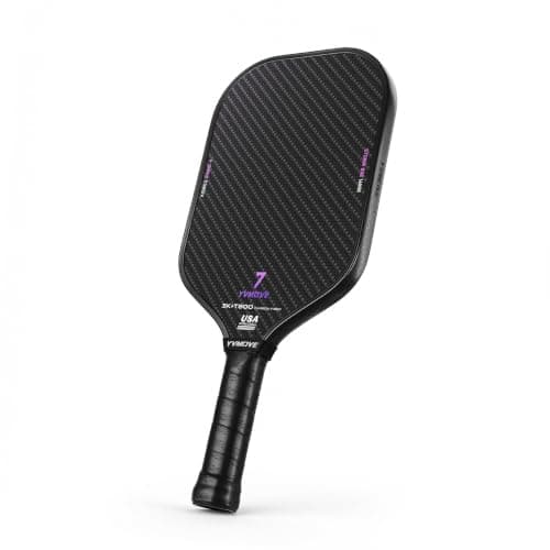 YVmove T800+3K Carbon Fiber Pickleball Paddle with 16mm V-Sonic IV Dynamic Core, Premium Pickle Ball Thermoformed Unibody, Elongated Shape, Enhanced Control & Ultimate Spin, USAPA Approved
