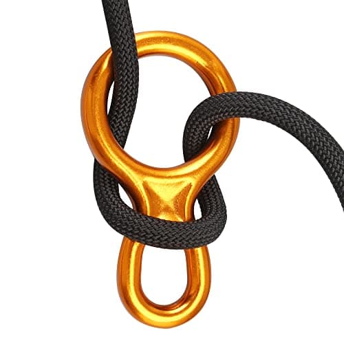 SOB Rescue Figure 8 Descender Belaying 35KN Belay Device Rock Climbing Rappelling Gear Aluminum Magnesium Alloy for Climbing,High Rescue,Mountaineering