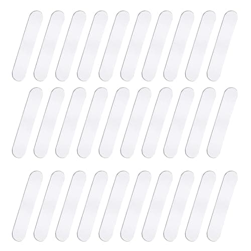 NovaPuff 30 Pack Silver High-Adhesive Lead Tape, Flexible Strips Low Wind Resistance, Curved Surfaces for Tennis Rackets/Golf Clubs/Pickleball Paddles