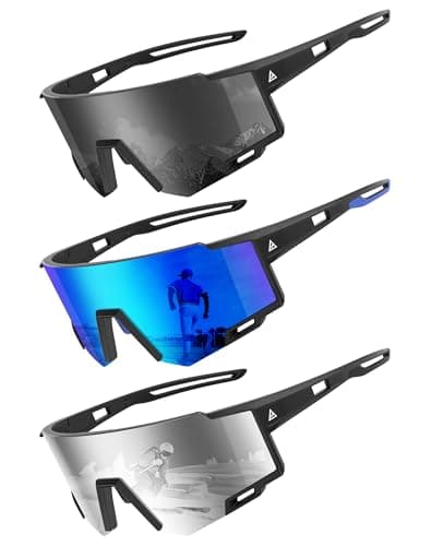 KALIYADI Sunglasses-Men Sports Mens-Sunglasses Women: Running Sun Glasses with UV400 Protection for Cycling Golf Fishing