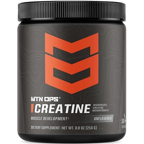 MTN OPS Creatine Monohydrate Powder for Strength, Unflavored