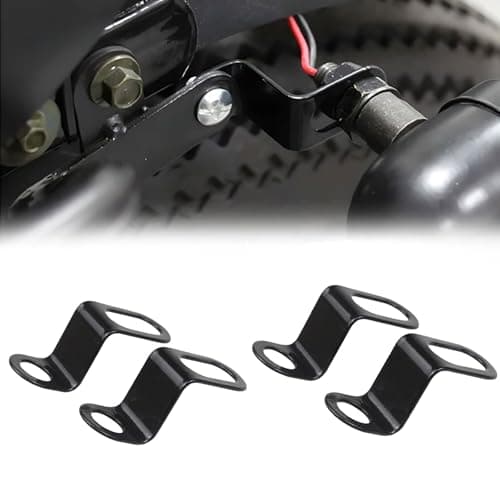 4 PCS Motorcycle Turn Signal Mounting Brackets, Motorcycle Turn Light Support Holder Stand,12mm Hole Indicator Relocation Bracket, L Shape Shock Brackets Metal Holder for Harley, Honda, Suzuki
