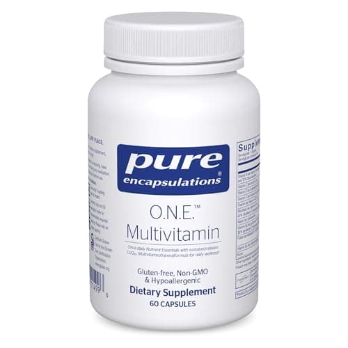 Pure Encapsulations O.N.E. Multivitamin - Once Daily Multivitamin with Antioxidant Complex Metafolin, CoQ10, and Lutein to Support Vision, Cognitive Function, and Cellular Health* - 60 Capsules