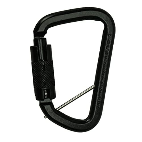 Auto Locking Carabiner 50KN- Fusion Climb® Tacoma- Professional Rock Climbing Carabiner- Heavy Duty Steel- Auto Locking Carabiner for Climbing, Rappelling, D Shaped, Captive Pin- UIAA ANSI Compliant