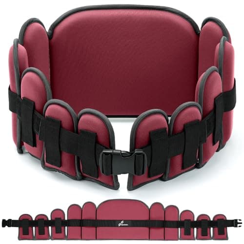 Sportneer Aqua Belt Water Aerobics Equipment: Swimming Belt Pool Exercise Equipment for Adults Aqua Float Belts with Adjustable Foam Blocks for Aquatic Fitness Training Low-Impact Workout Pink