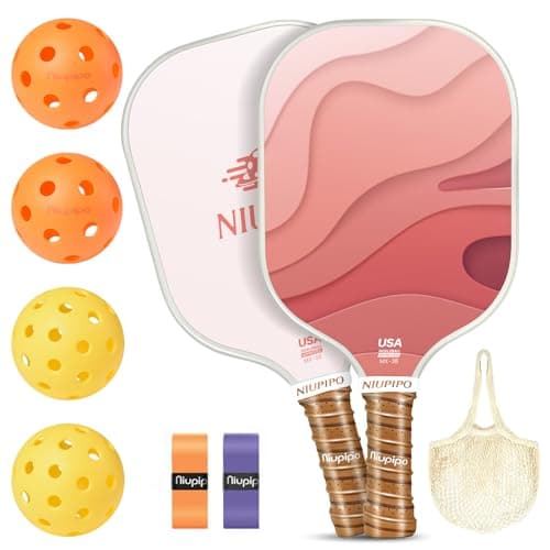 niupipo Pickleball Paddle, USA Approved Lightweight Pickleball Paddle with Fiberglass Surface