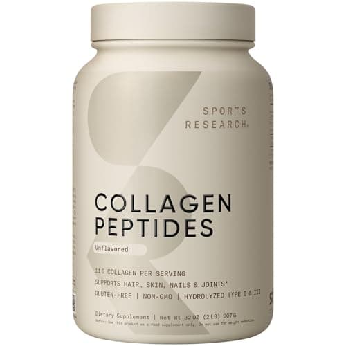 Sports Research® Collagen Peptides Protein Powder, 32oz