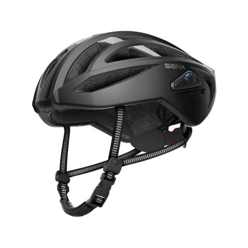 Sena R2 EVO Road Cycling Bluetooth Helmet Integrated Mesh Intercom System (Matte Black, Medium)