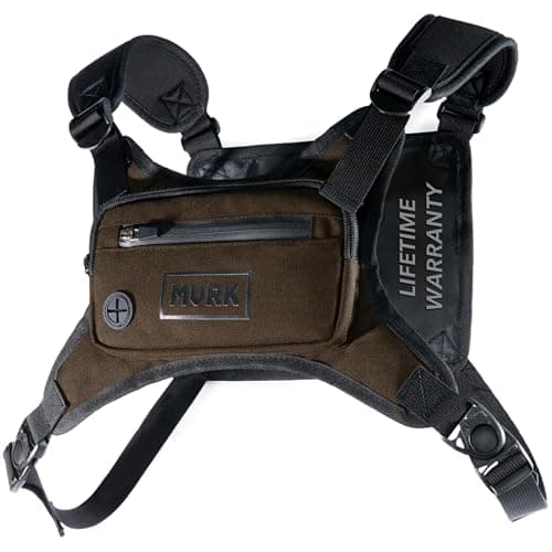 MVRK Water Resistant Running Vest Chest Pack, Phone Holder for Running, Lightweight Training Pack with Extra Storage & Reflective Detail