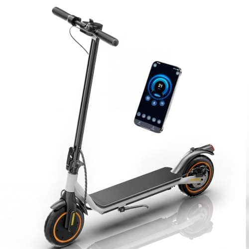 HopCycle Electric Scooters - Electric Scooter Adults, 1200W/1000W/500W Motor, 28/25/21/18 MPH Top Speed, 10''/8.5'' Tires, 28/25/23/21Miles, APP Control E Scooter for Teens A-Black
