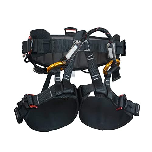 SOB Climbing Harness, Half Body Tree Climbing Harness Men,Thicken Widen Protect Waist Safety Harness for Arborist Harness,Working Rescuing at Height Safety Belt Harness