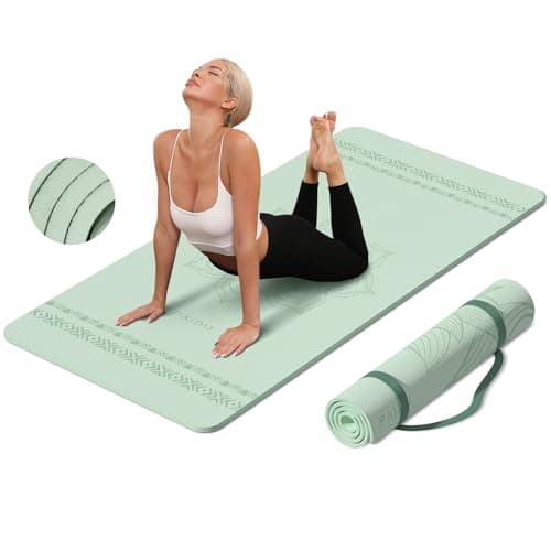 PAIDU Large Yoga Mat 72"x36"x10mm Non-Slip Exercise Mat for Home Gym Studio