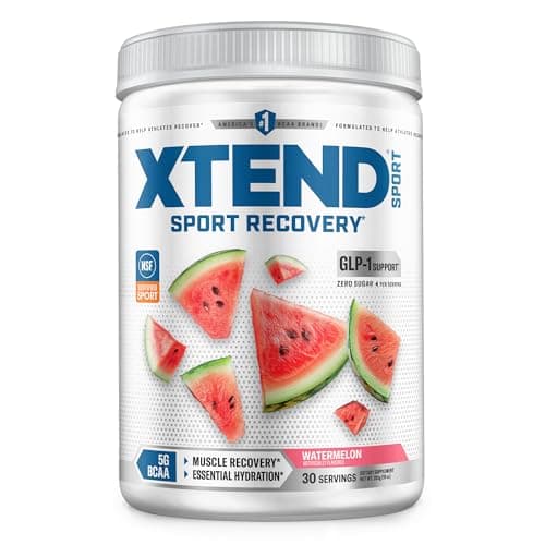 Xtend Sport BCAA Powder Watermelon - Electrolyte Powder for Recovery & Hydration with Amino Acids - 30 Servings