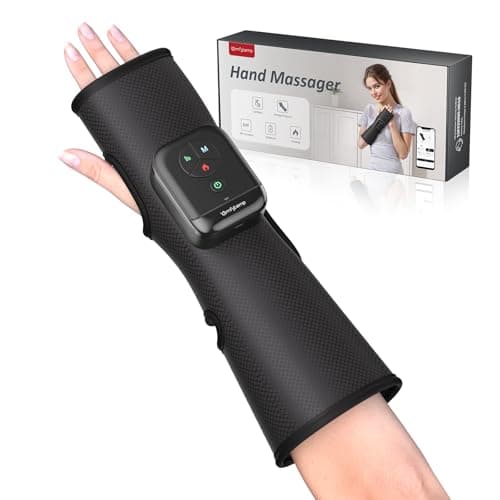 Comfytemp Air Compression Hand and Wrist Massager for Circulation and Pain Relief, Portable Forearm Compression Sleeve for Carpal Tunnel, Tennis Elbow, Ideal for Mom Dad Seniors (Length 13")
