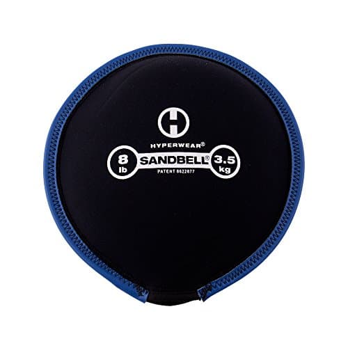 Hyperwear SandBell Sandbag for Working Out - Pre-Filled with Clean USA Sand, Soft Neoprene Sand Weight & Kettlebell Alternative for Strength Training, Yoga, HIIT & Slams - No-Leak, Floor-Safe - 8 lb