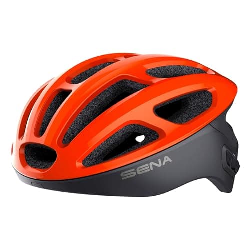 Sena R1 Smart Cycling Helmet (Electric Tangerine, Medium)