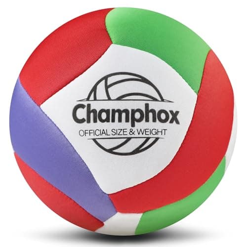 Champhox Soft Indoor Volleyballs for Girls Youth Beginners Trainer Fabric Light First Learning Volleyballs Safe Quiet Practicing Inside the House Birthday Easter Gifts (Green, Size 5)