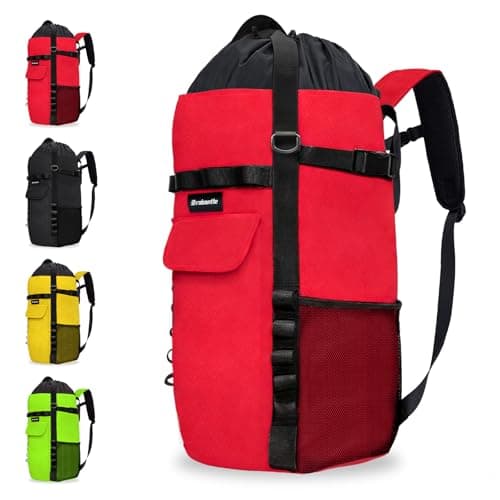 Brobantle Climbing Rope Bag,Large Capacity Arborist Tree Rope Storage Bag,Waterproof Outdoor Rock Climbing Gear Bag