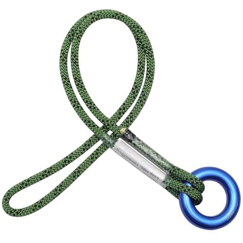 6mm Aramid Pre-Sewn 19in Prusik Loop with Rings Arborist Climbing Rescue Outdoor Cord