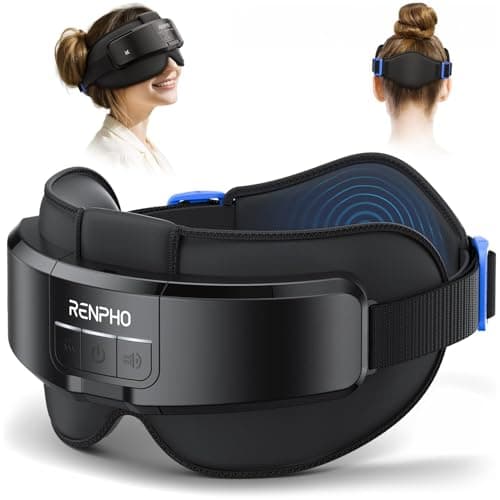 RENPHO Eyeris Masc Head and Eye Massager, FSA Eligible HSA, Head Massager for Forehead, Occiput and Temple, Heated Mask Massager for Scalp Relaxation and Stress Relief