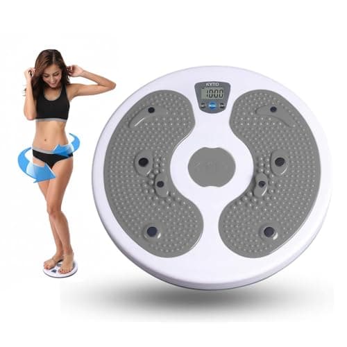 KYTO Waist Twister Disc with Digital Counter - Core Trainer Board for Abs & Waist Sculpting, Foot Massage Twist Board for Home Office Fitness, Low Impact Weight Loss Equipment for Women