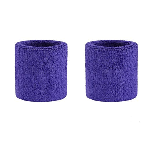 ONUPGO Wristband Sweatbands for Men and Women - Athletic Cotton Terry Cloth Wrist Bands Sport Sweat Band for Basketball, Tennis, Football, Baseball, Running, Gym (1 Pair)