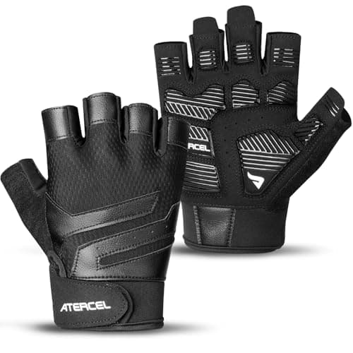 ATERCEL Gym Workout Gloves for Men and Women, Weight Lifting Gloves with Excellent Grip, Lightweight Fitness Glove for Training, Cycling, Pull Ups, Exercise, Climbing, Rowing and Weightlifting Small
