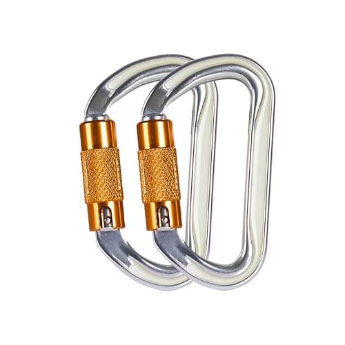 SOB Heavy Duty Carabiner Clips 2 Pack-30KN -Auto Locking Climbing Carabiner, Industrial Strength Climbing Hooks for Keychains, Outdoor Gear, Backpacks, Hiking & CampingVV