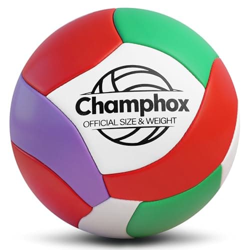 Champhox Soft Volleyball Ball Pink Size 5 for Youth Girls Kids Beginners Team Skills Practicing Training Indoor Outdoor Water Play Beach Pool Volley Ball with Pump & Mesh Bag (Green, Size 5)