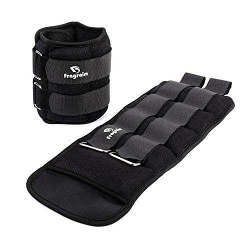 Ankle Weights, Wrist Arm Leg Weights 10 LBS x 2 for Women, Kids and Men, Comfortable and Soft, Perfect for Dancing, Running, Walking, Fitness, Workout (Black)