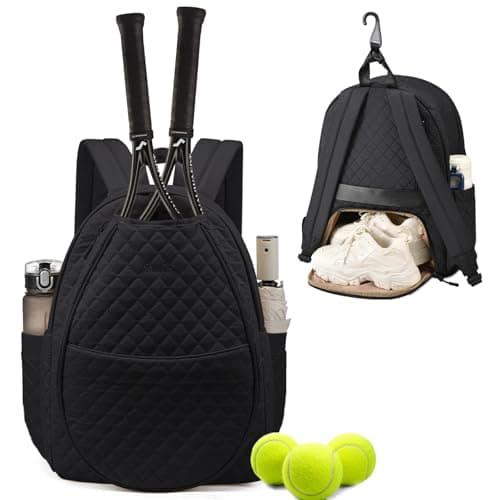 Sucipi Tennis Bags for Women, Quilted Pickleball Tennis Racket Bag Backpack