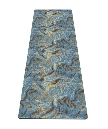 nuveti Yoga Mat Print Extra Thick TPE Non Slip Fitness Exercise Mat with Carrying Bag,72"x24" Extra Thick 6MM Exercise & Workout Mat for Yoga, Pilates Fitness and Floor Exercises