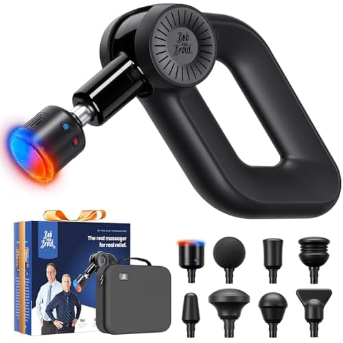 BOB AND BRAD D6 Pro Max+ Massage Gun with Heat and Cold, Powerful Deep Tissue Percussion Massager with 16mm Amplitude, Professional Muscle Massager Gun for Athletes, Quiet Electric Handheld Massager
