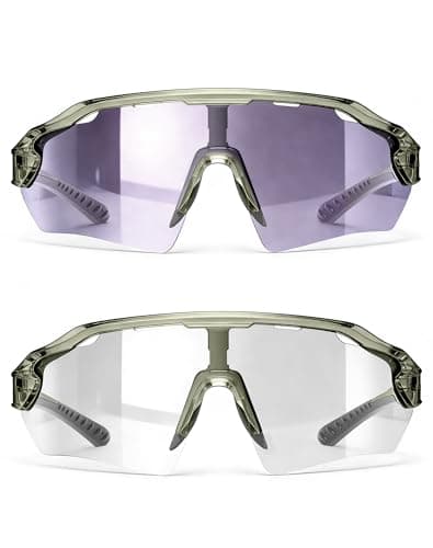 Innerking Photochromic Biking Glasses for Men Women, Transition Sports Sunglasses, Clear Safety Glasses for Cycling Running