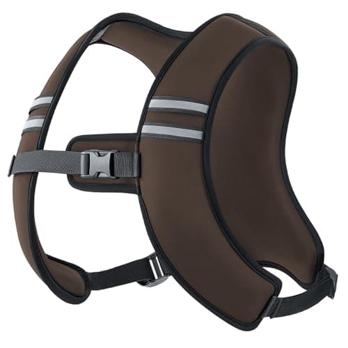 ZELUS Weighted Vest, Washable Z-Fit Soft Iron Weighted Vest for Women and Men, 5/10/15 lb Weight Vest with Reflective Strips & Adjustable Straps, Ultra Thin Weight Vest for Gym Strength Training (10lb) Brown