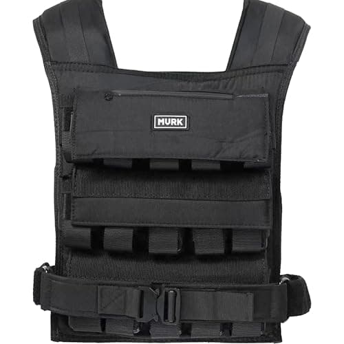 MVRK Weighted Vest Men 65lbs - Weighted Workout Vest With Removable Iron Weights, Heavy Duty Weighted Exercise Vest For Functional Training & Calisthenics - Weight Vest for Men and Women (65lbs)