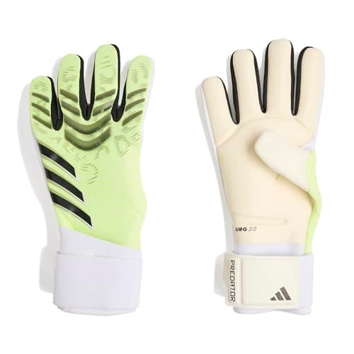 adidas Unisex Competition Goalie Soccer Gloves, Lucid Lemon/Black/Purple Rush, 11